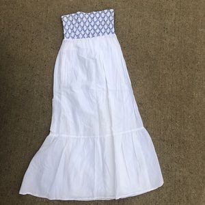 Strapless maxi dress